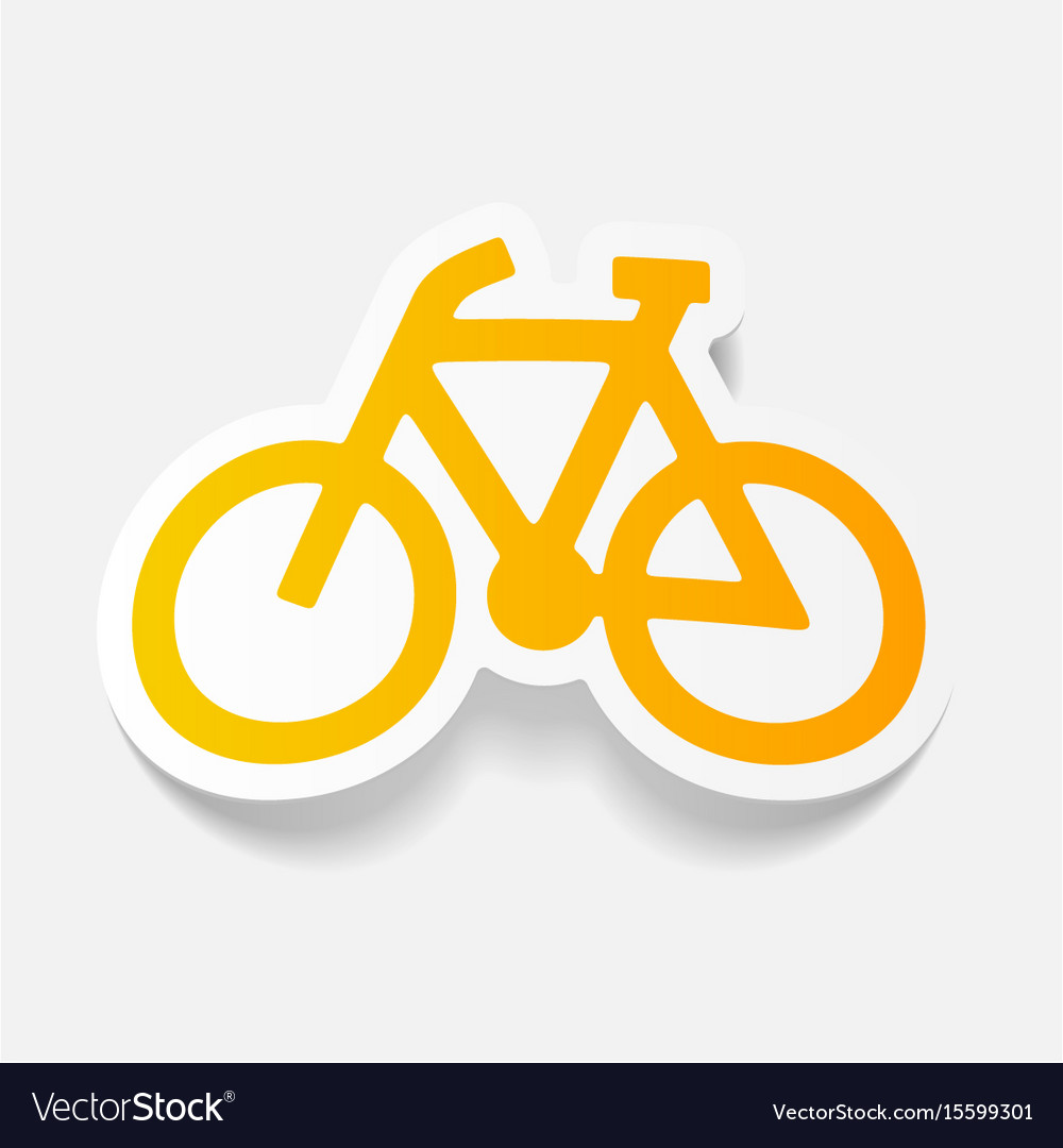 Realistic design element bicycle