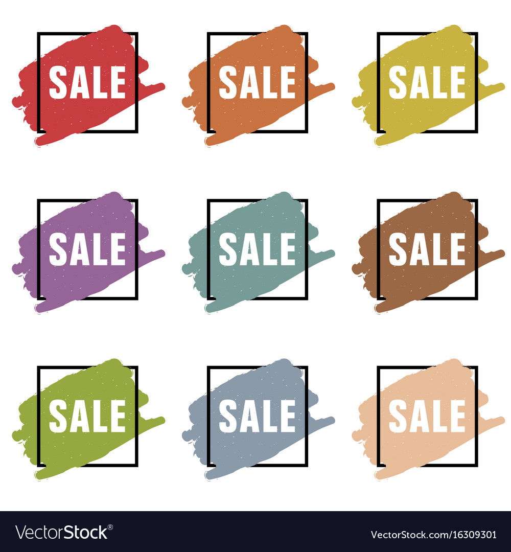 Sale icon design set