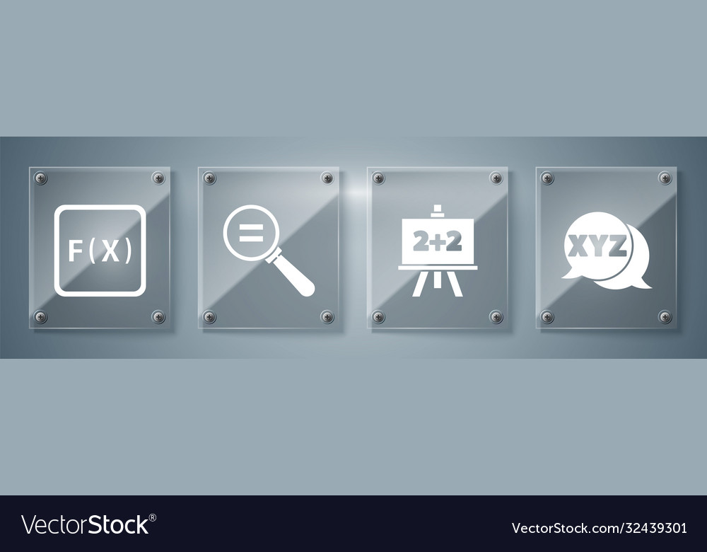 Set xyz coordinate system chalkboard calculation vector image Set xyz coordinate system chalkboard calculation