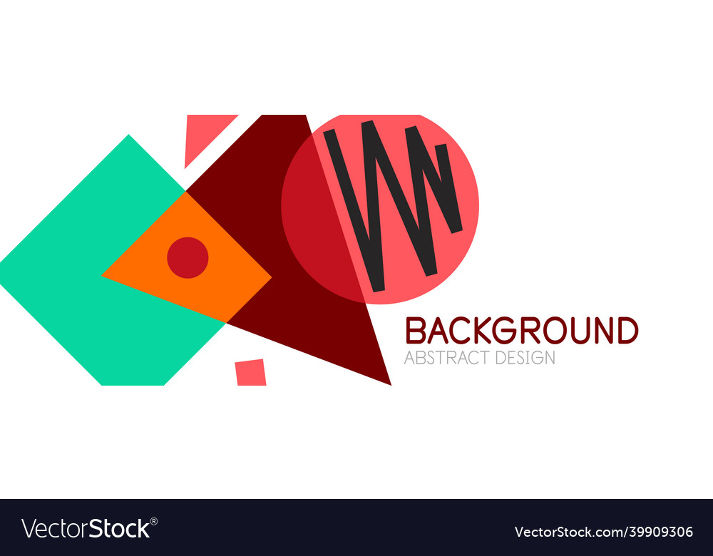 Abstract background blocks lines triangles vector image Abstract background blocks lines triangles