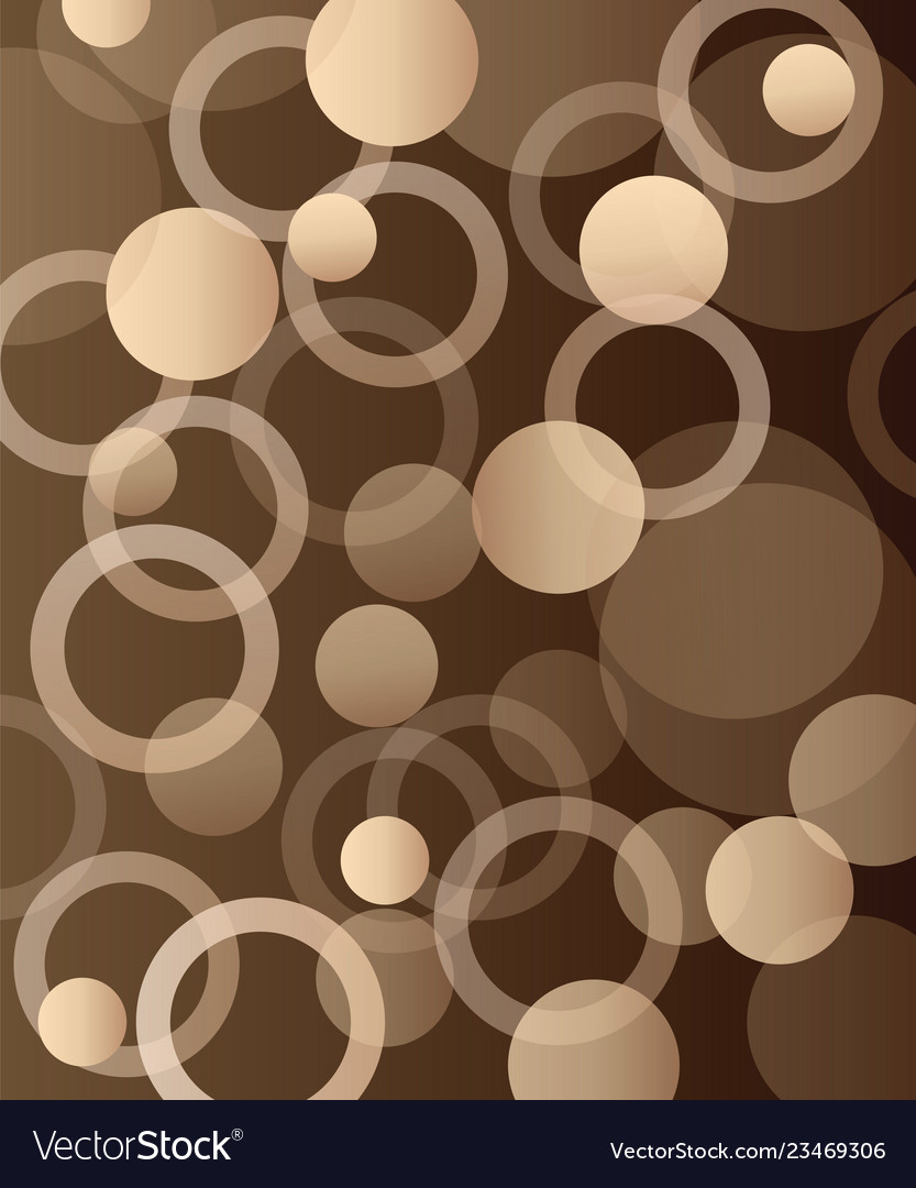 Abstract brown pattern with circles