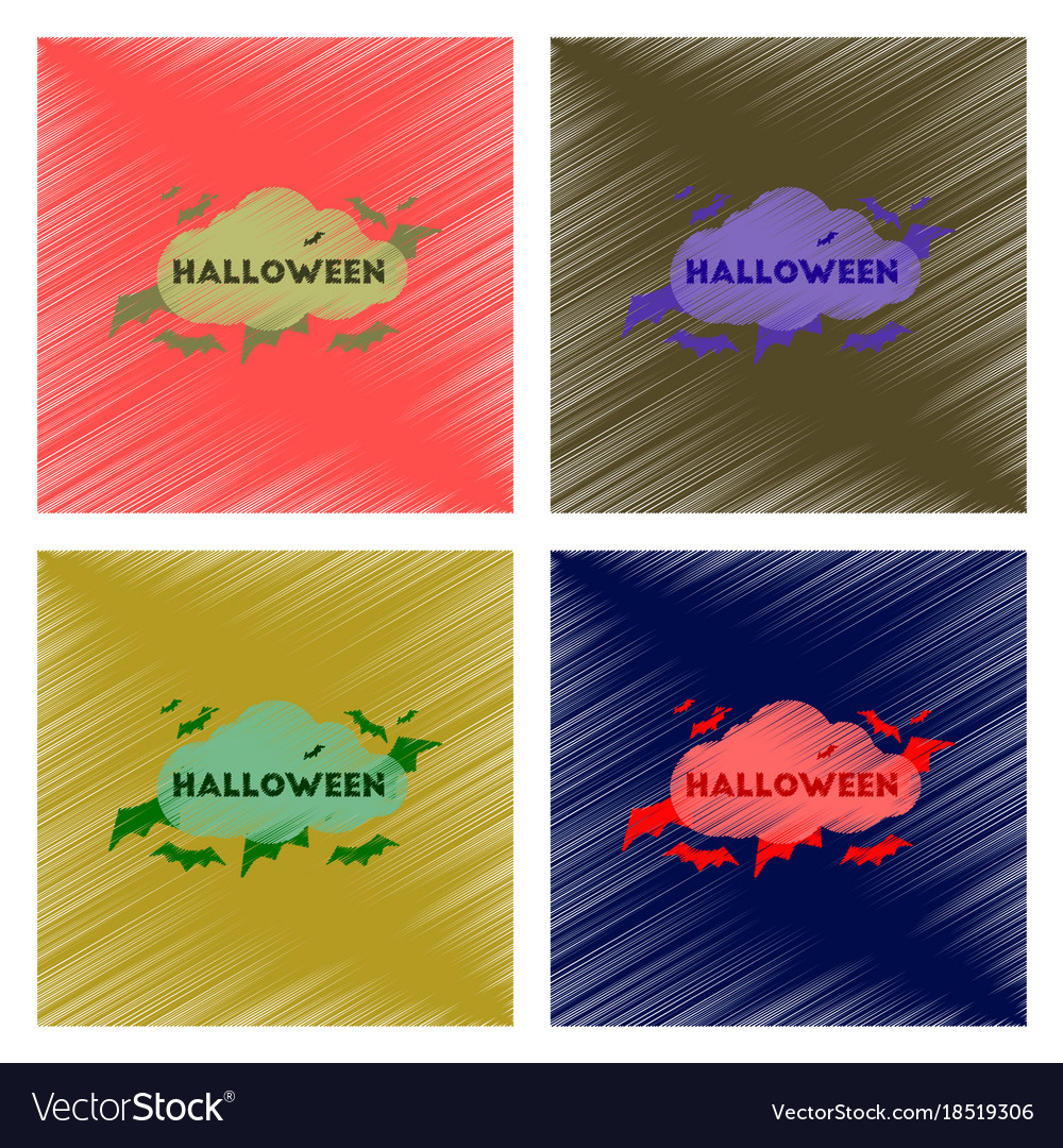 Assembly flat shading style icon cloud bats