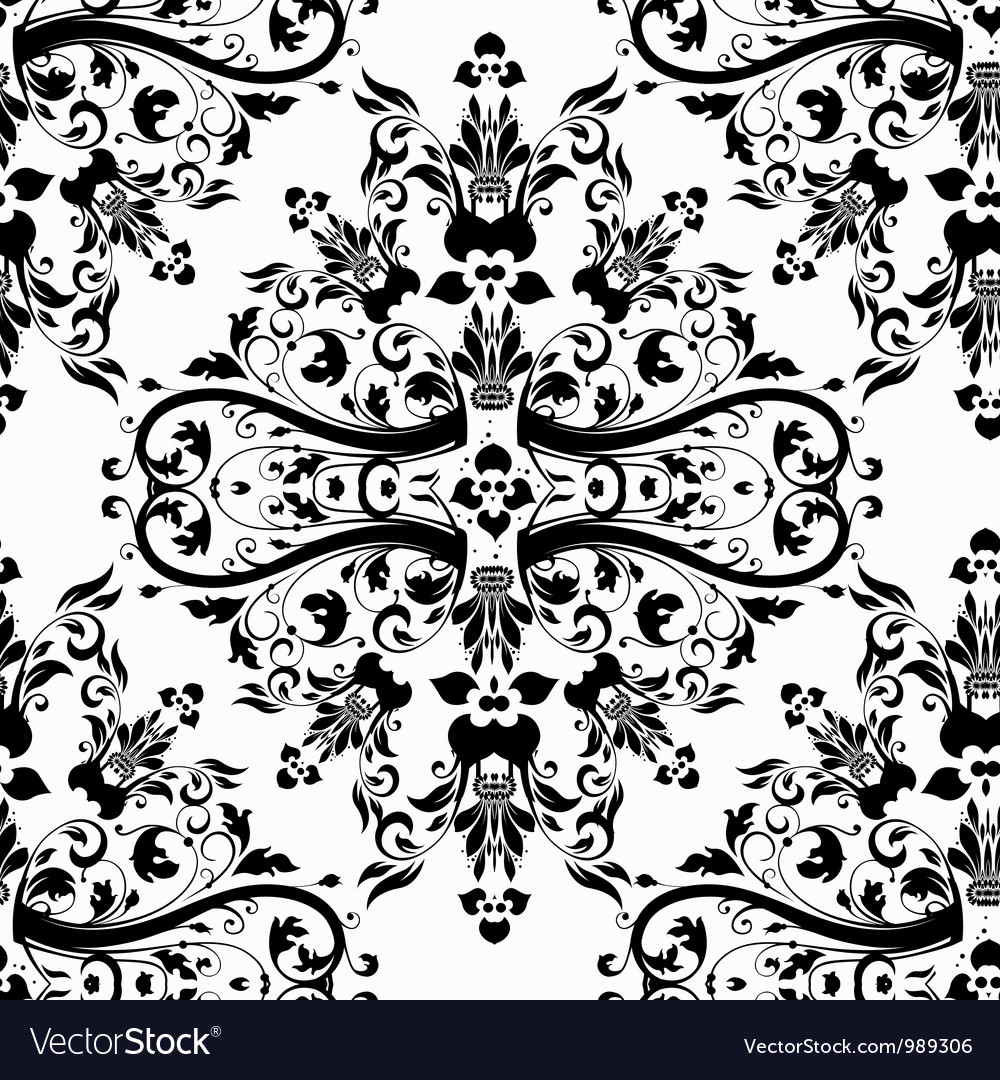 Damask seamless pattern