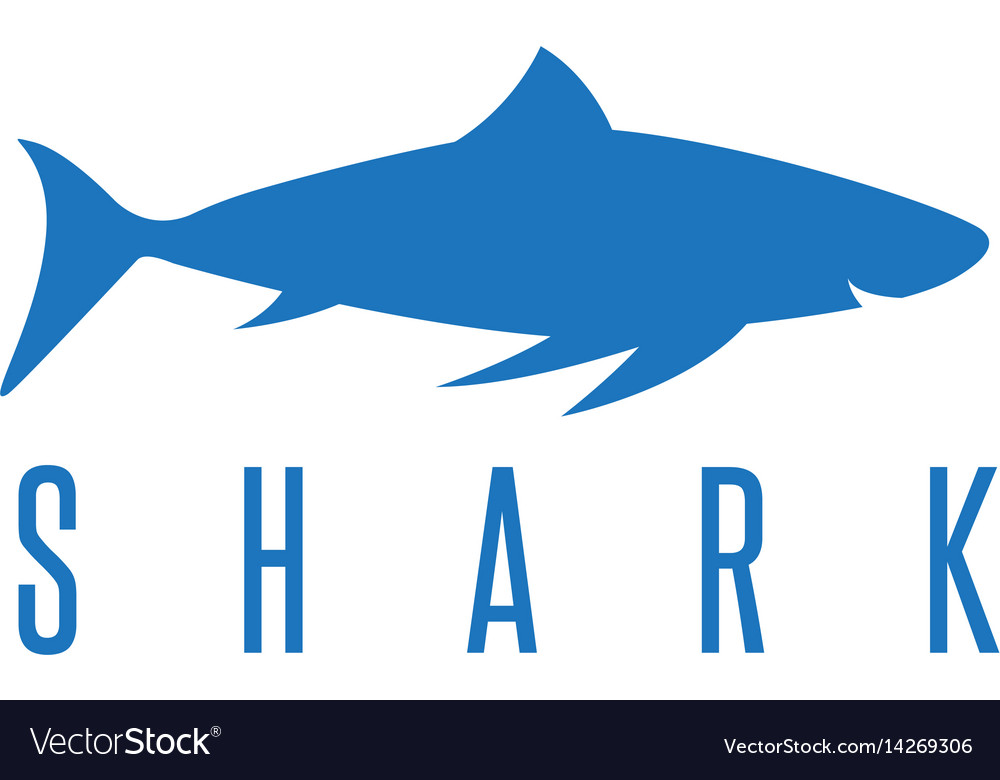 Design template of the abstract shark
