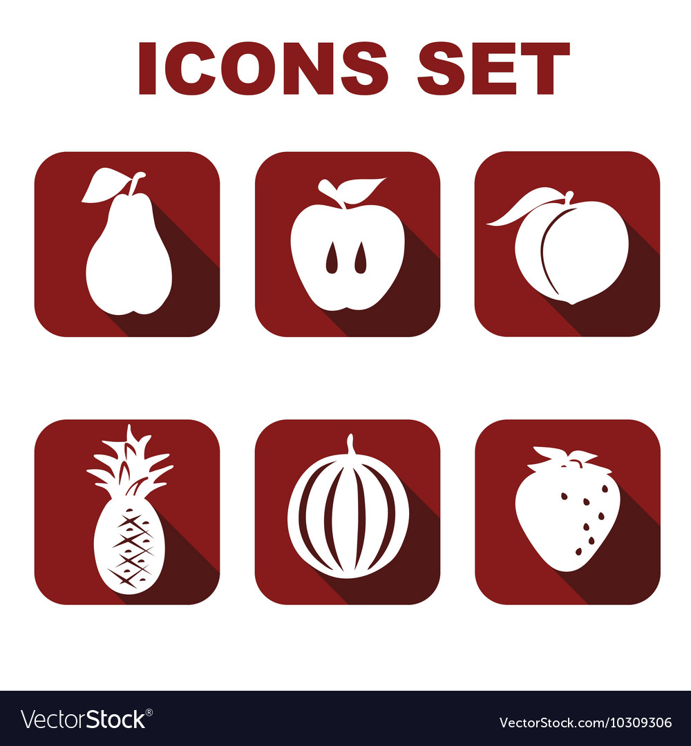 Icons set food