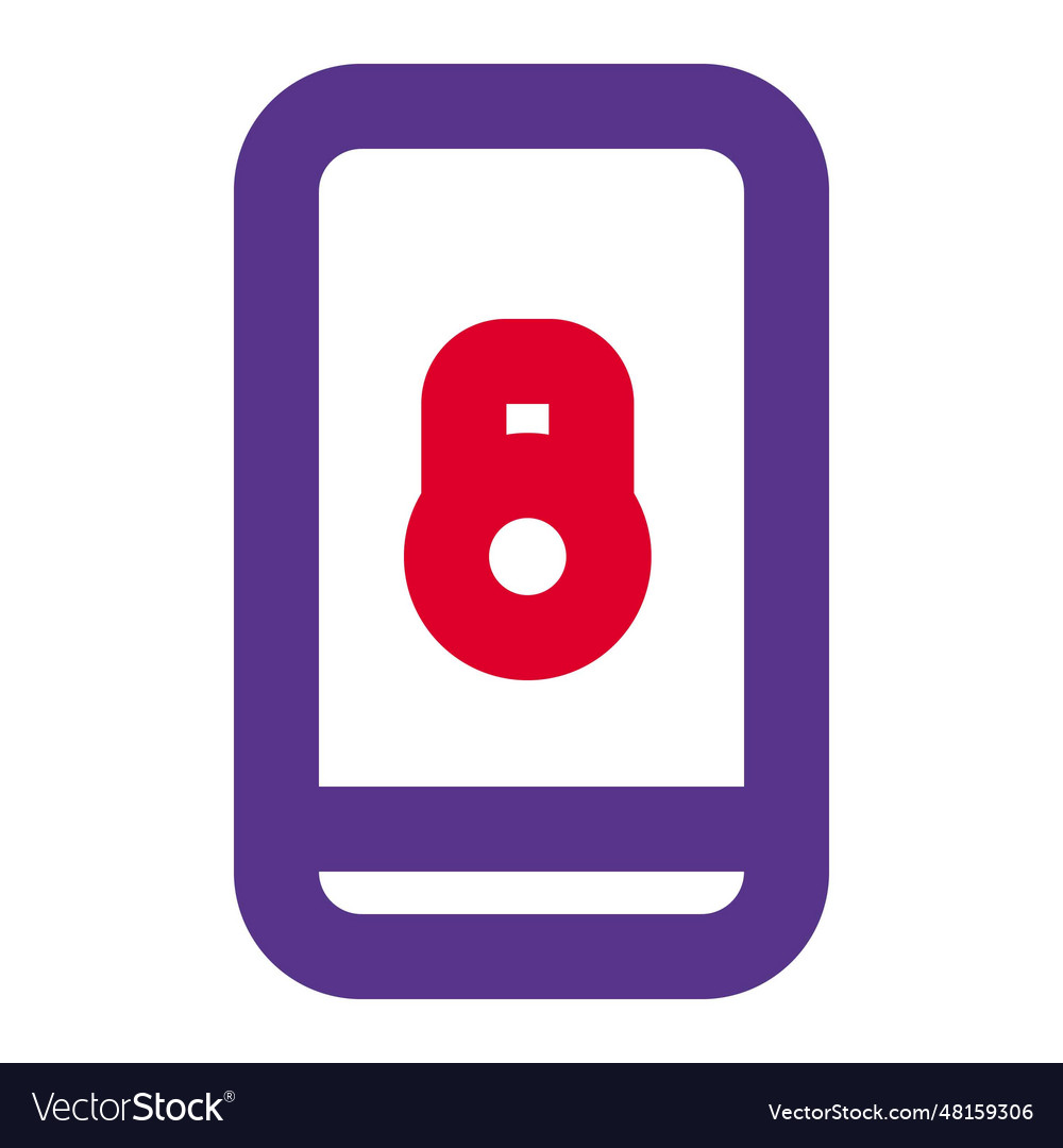 Locked smartphone with a security passcode