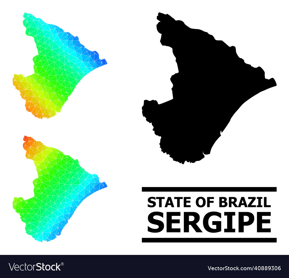 Lowpoly spectrum map of sergipe state