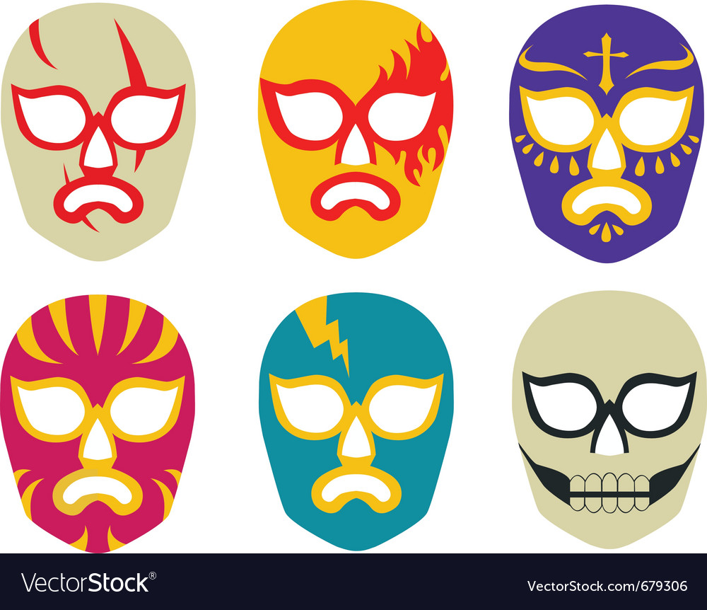 mexican wrestler mask pattern