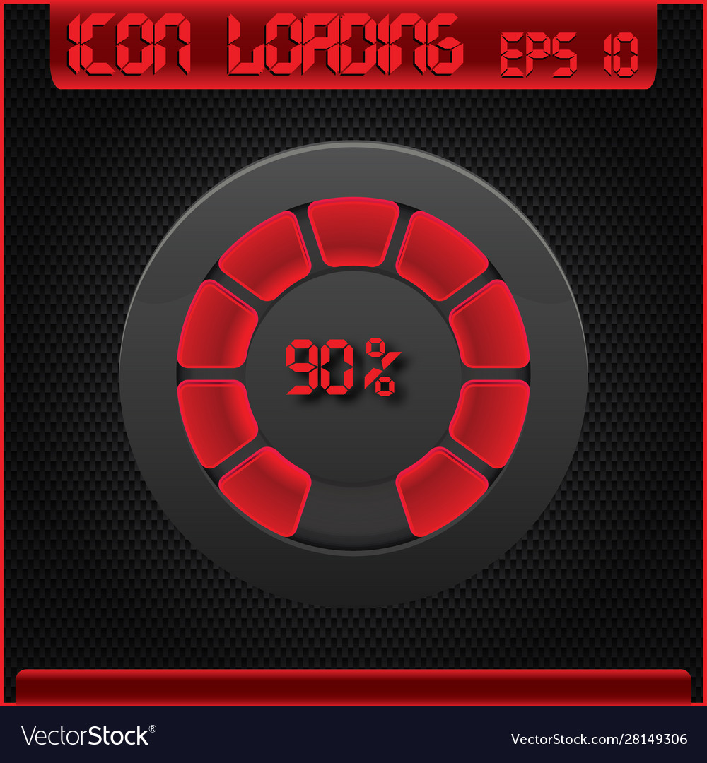 Progress loading icons Vector Image Progress loading icons