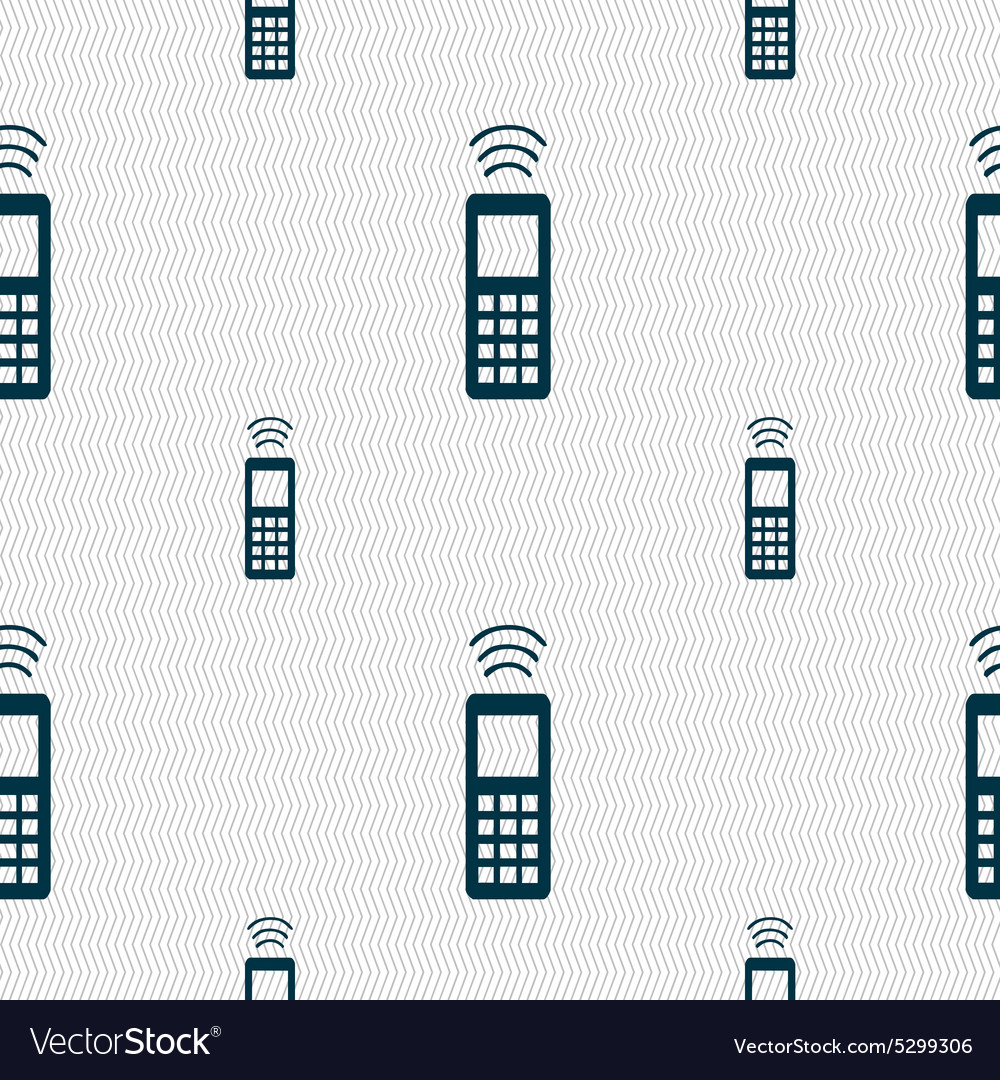 Remote control icon sign seamless pattern