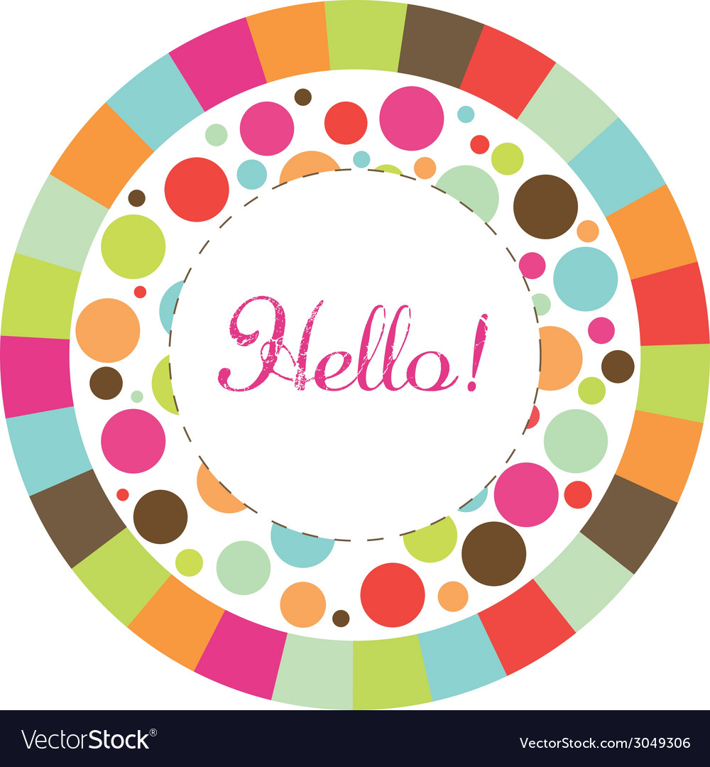 Retro circle Royalty Free Vector Image - VectorStock