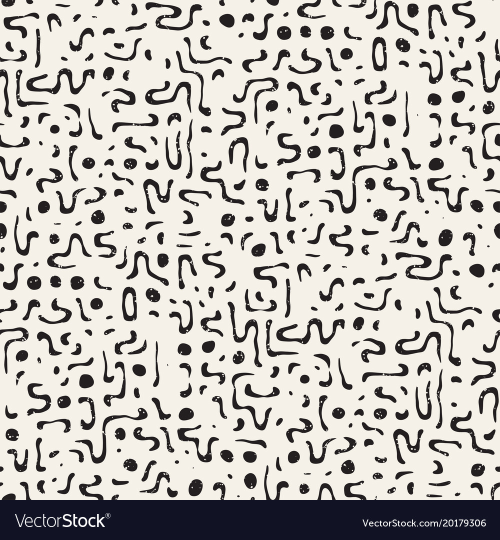 Seamless pattern with maze lines monochrome