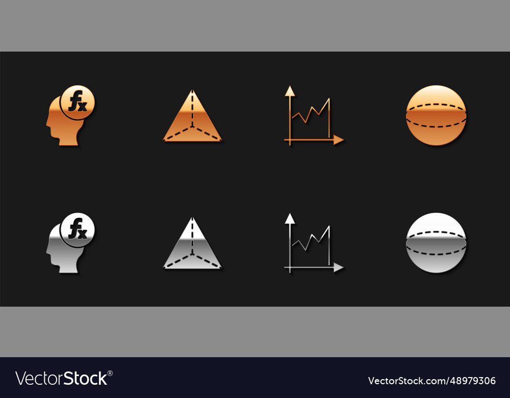 Set function mathematical symbol geometric figure vector image Set function mathematical symbol geometric figure