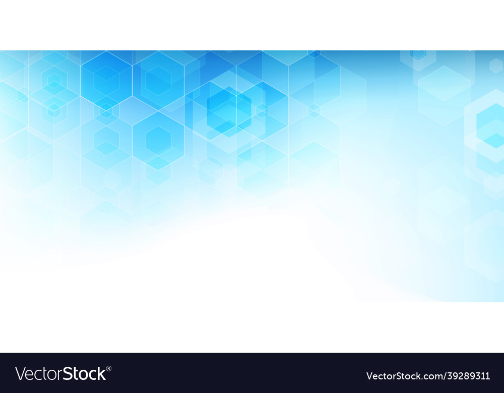 Abstract science background hexagon geometric Vector Image Abstract science background hexagon geometric