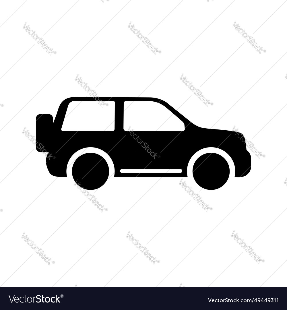 Car icon in flat style simple traffic icon Vector Image