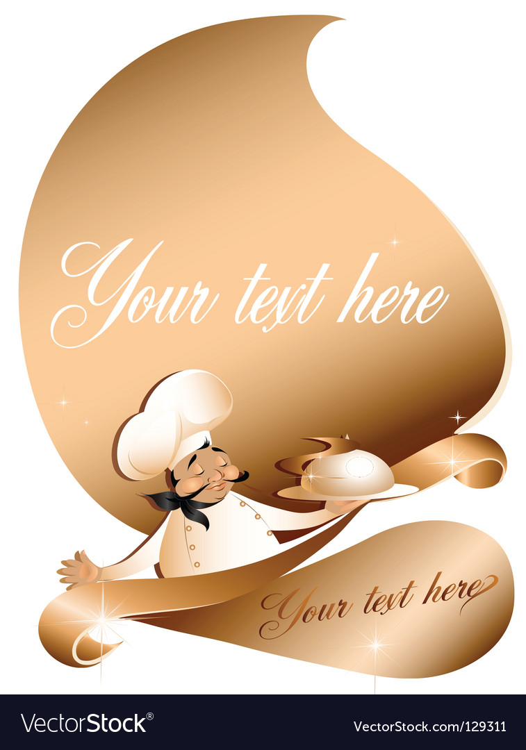 Chef Background with Elegant Label