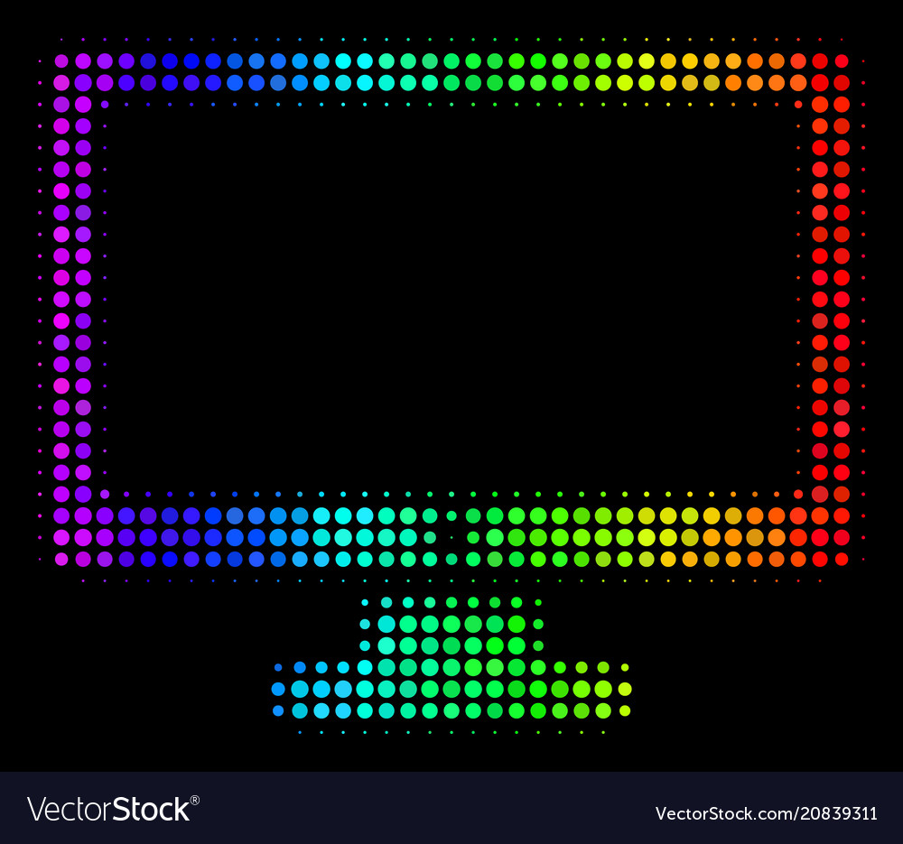 Colored pixel computer display icon
