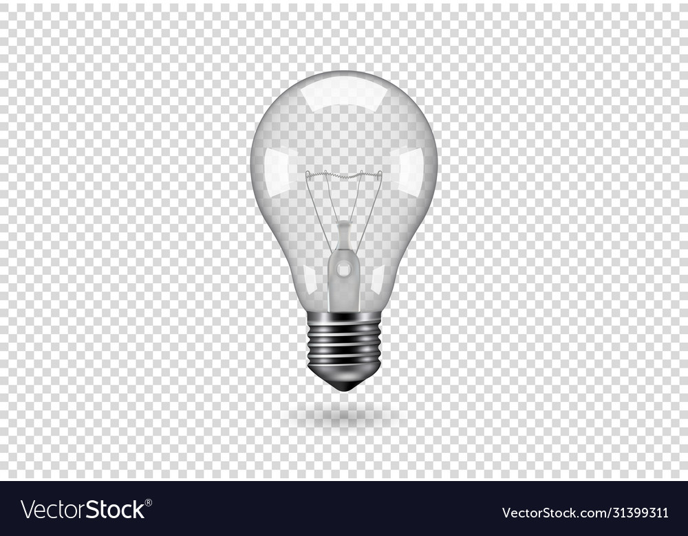 Isolated light bulb Royalty Free Vector Image - VectorStock