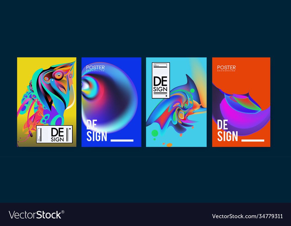 Landing page background template with colorful Vector Image Landing page background template with colorful