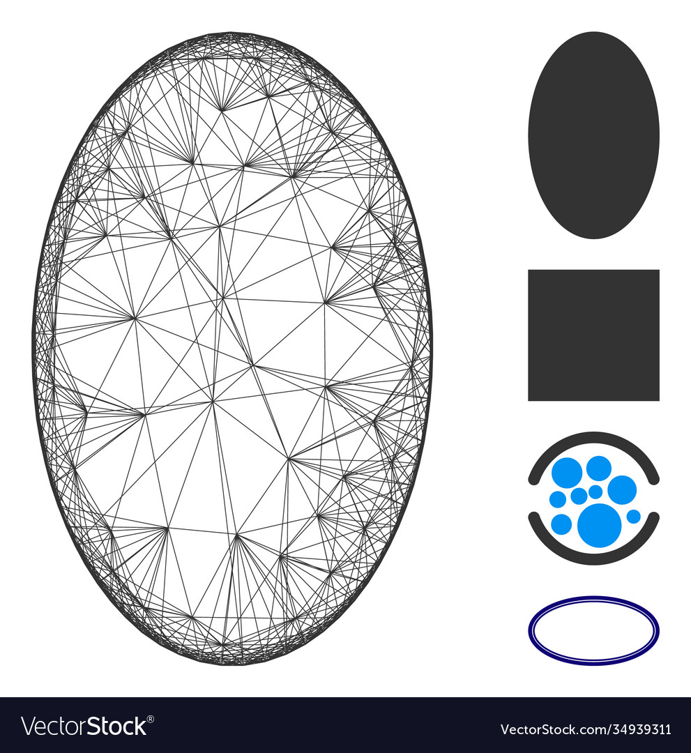 Linear filled ellipse mesh