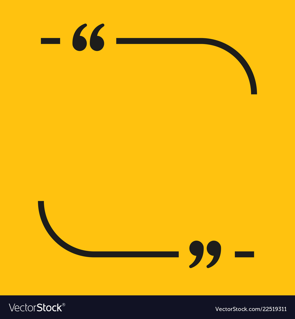Lines speech bubble quote qoute object vector image Lines speech bubble quote qoute object
