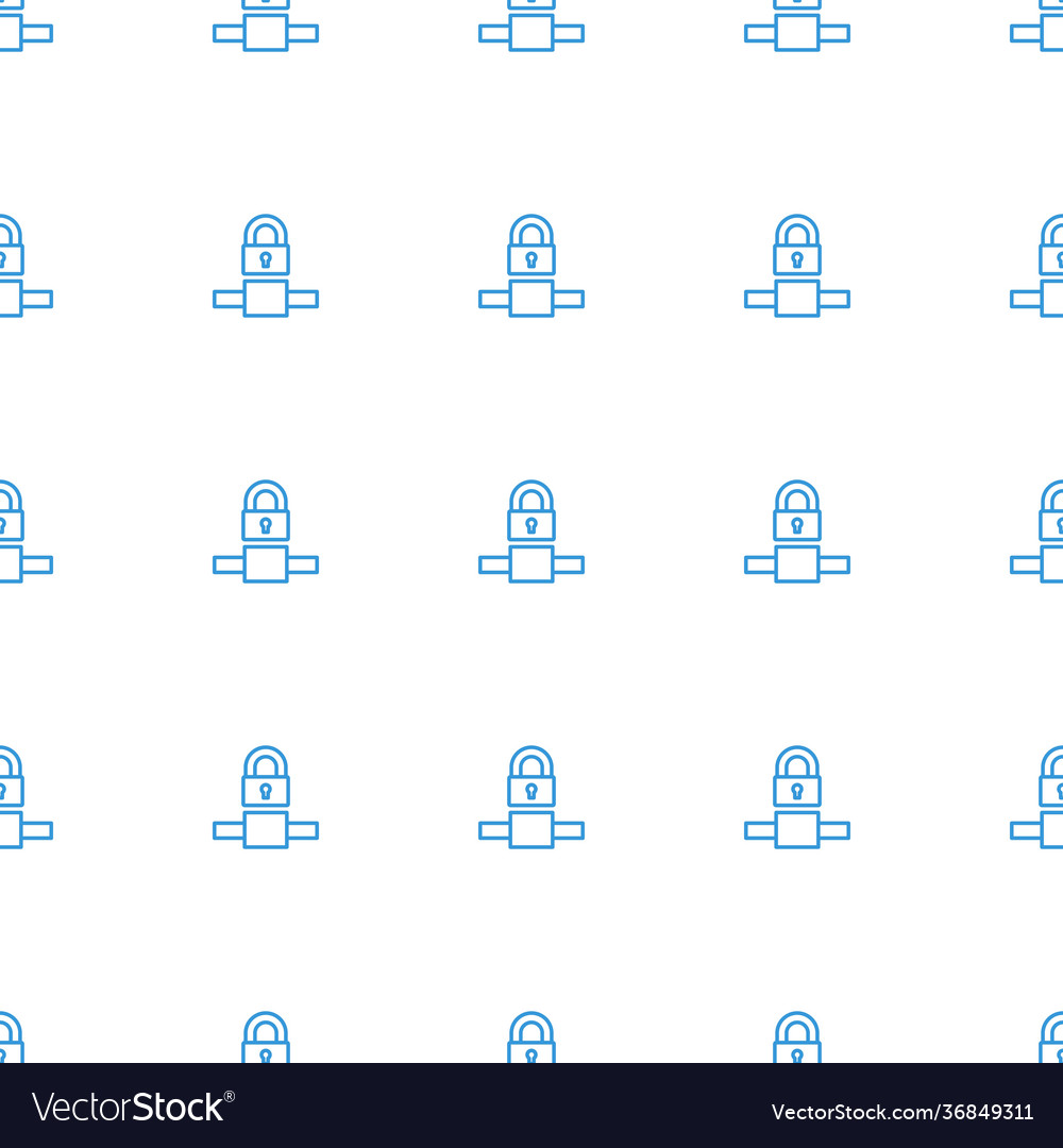 Lock icon pattern seamless white background
