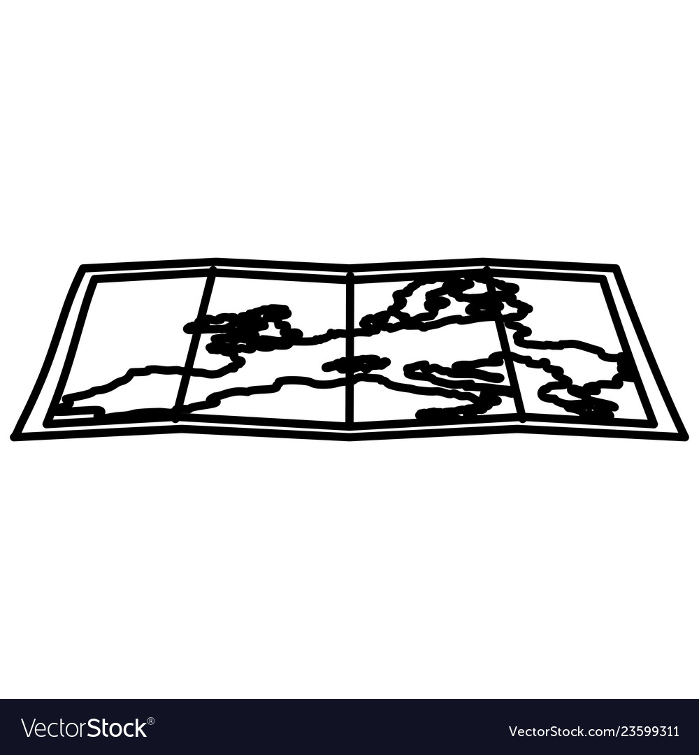 Map icon image Royalty Free Vector Image - VectorStock