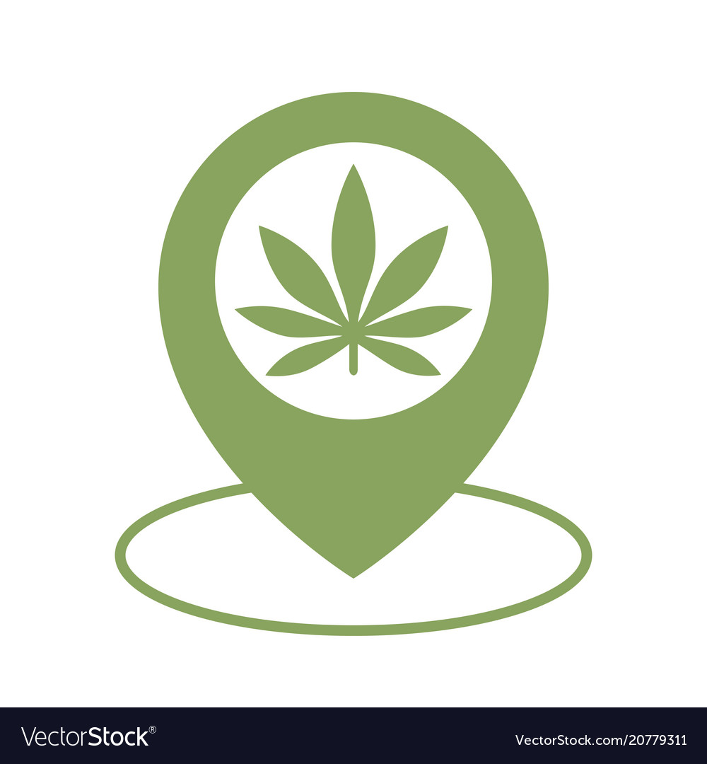 Marihuana Store Standort Icon