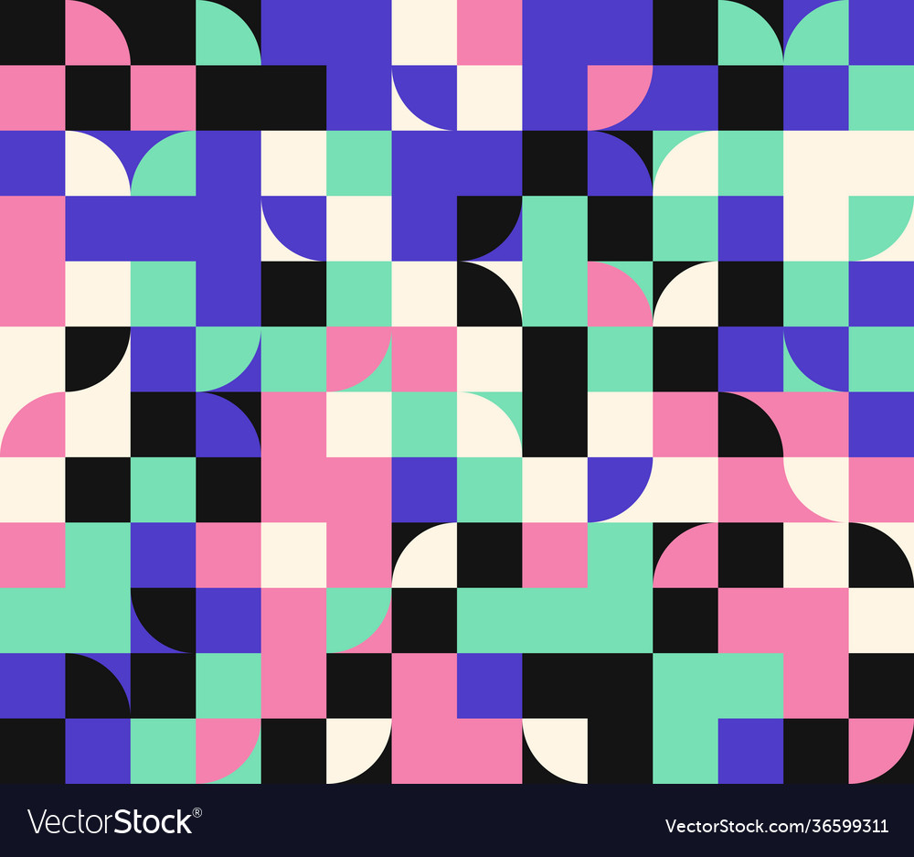 Mosaic abstract pattern design vector image Mosaic abstract pattern design