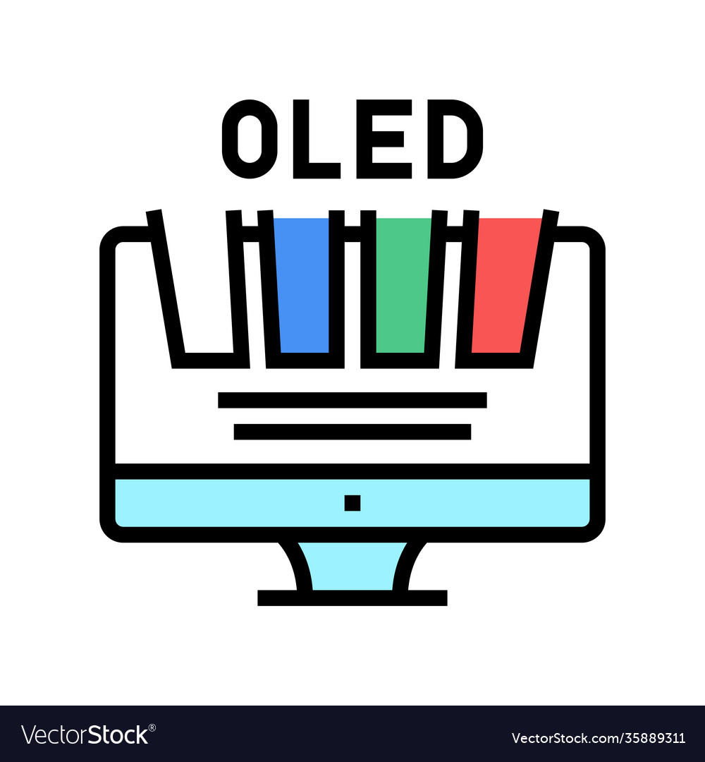 Oled computer monitor color icon
