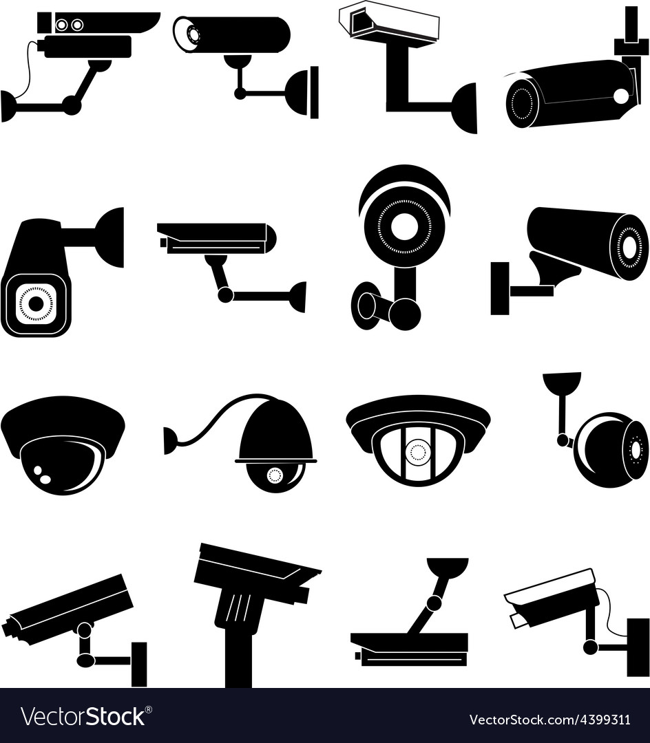 security camera icon vector