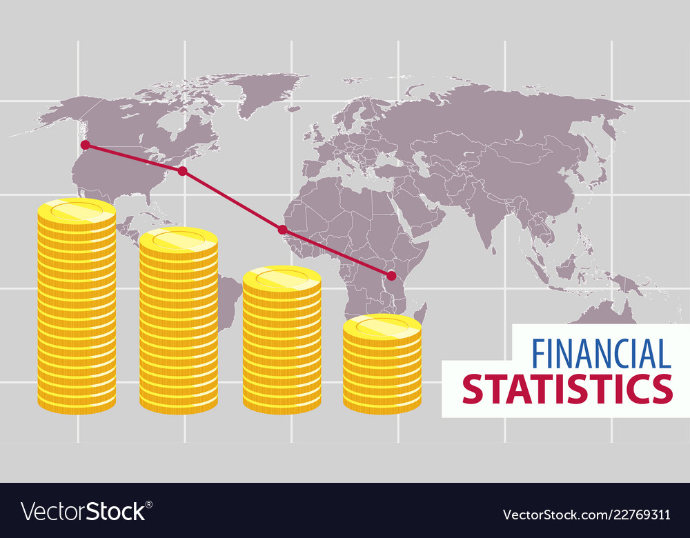 Stacks of coins bars chart