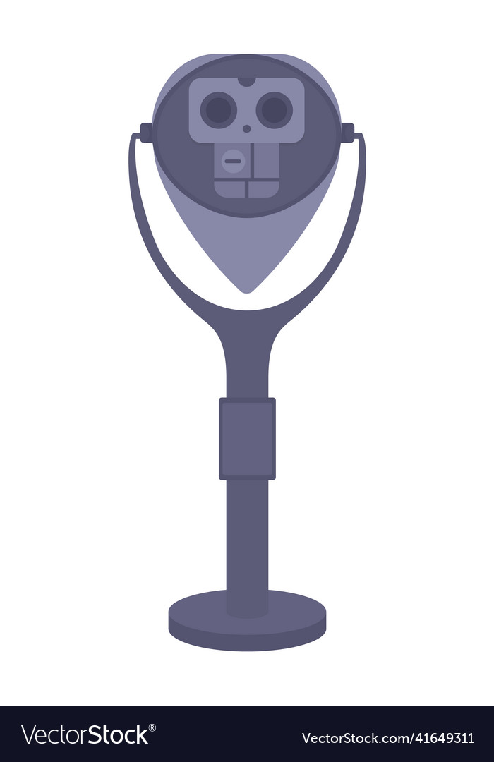 Tower viewer semi flat color object vector image Tower viewer semi flat color object