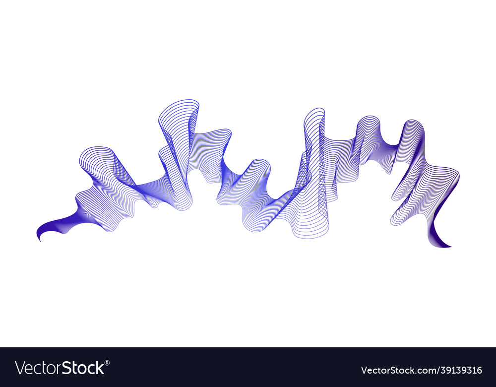 Abstract backdrop with wave gradient lines