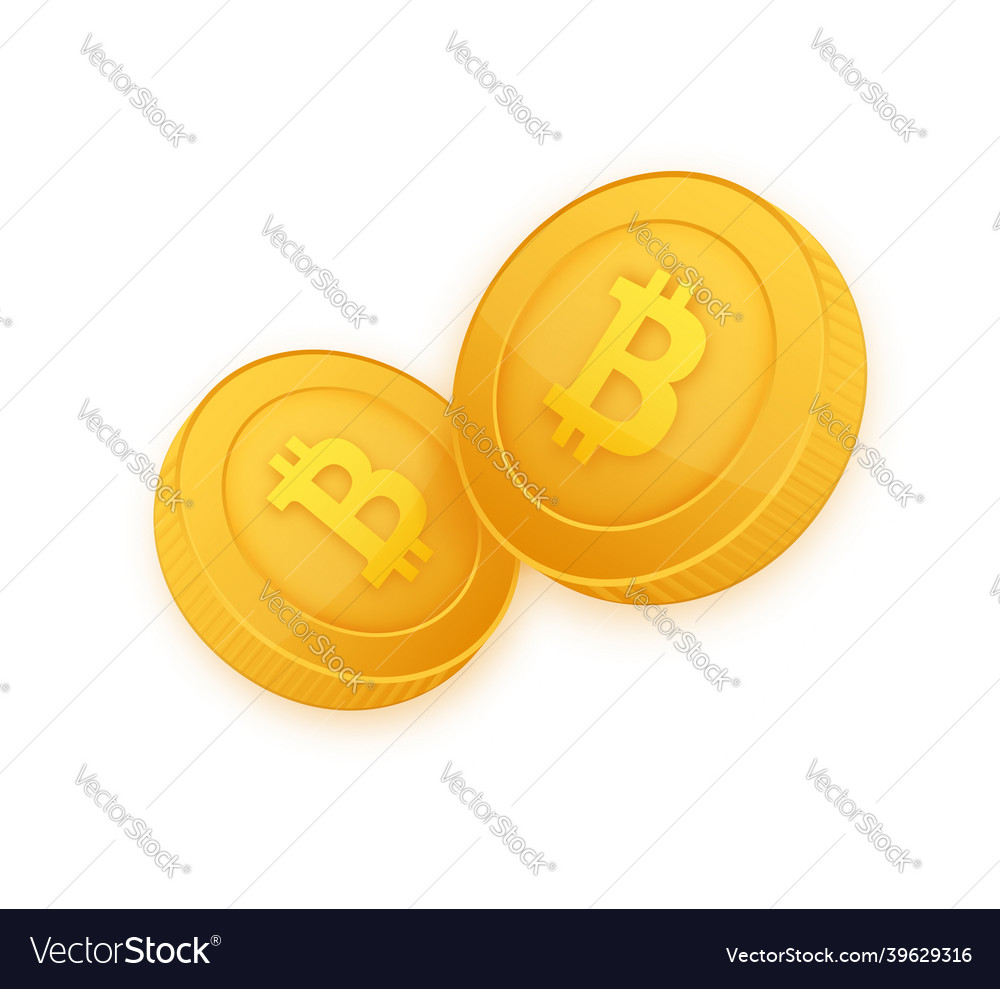 Abstract black icon bitcoin exchange currency