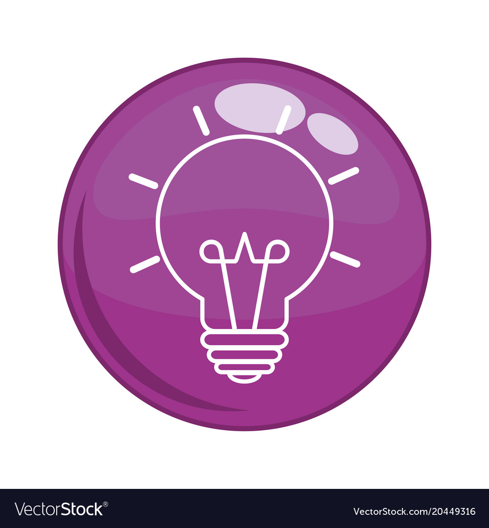 Bulb light button icon