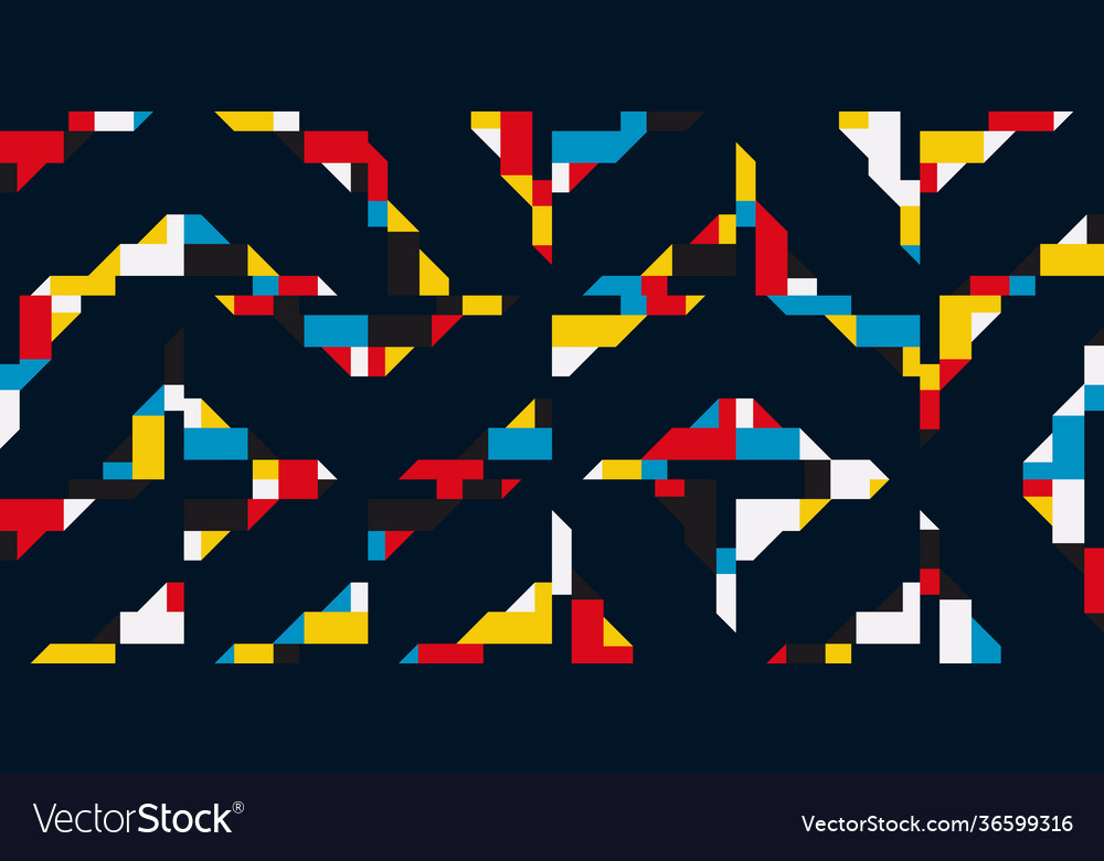 Digital design abstract pattern vector image Digital design abstract pattern
