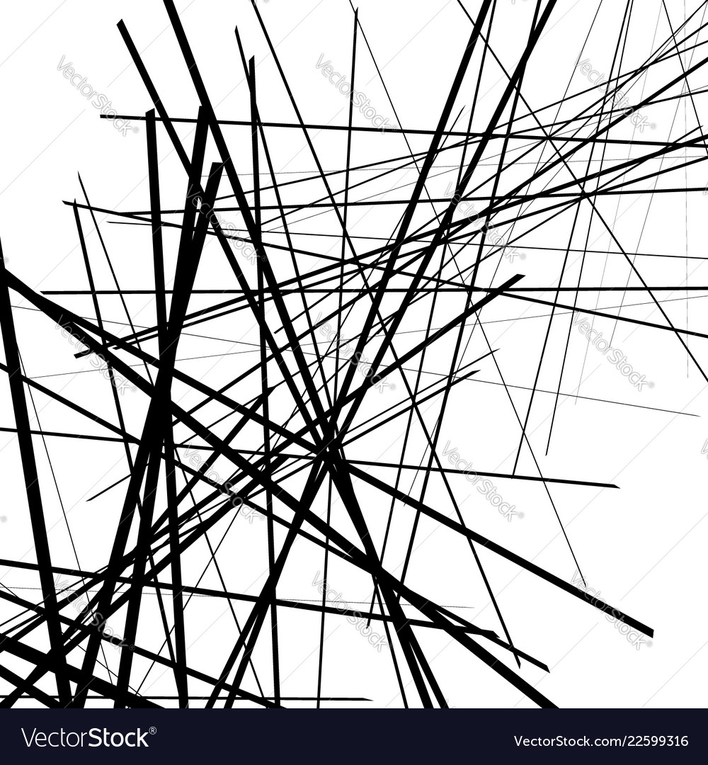 Geometric art of random intersecting lines vector image Geometric art of random intersecting lines