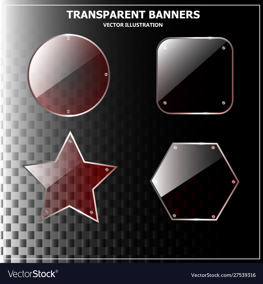 Glass banners design