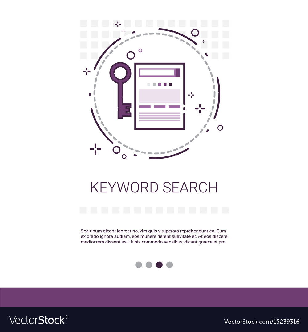 Keywording search web optimization banner