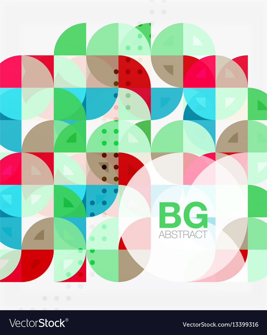 Minimalistic circle composition background
