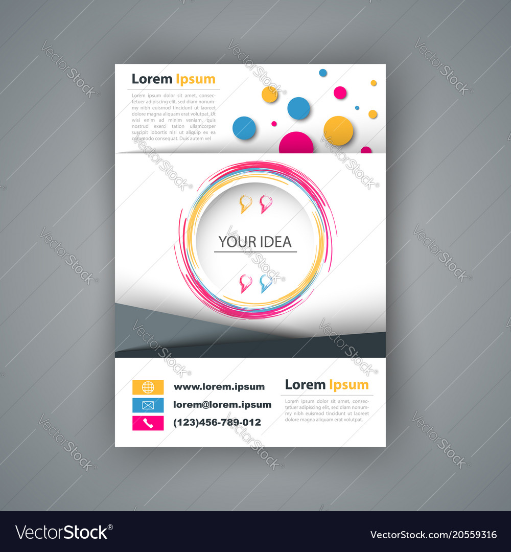 Paper Banner Business Infographic Royalty Free Vector