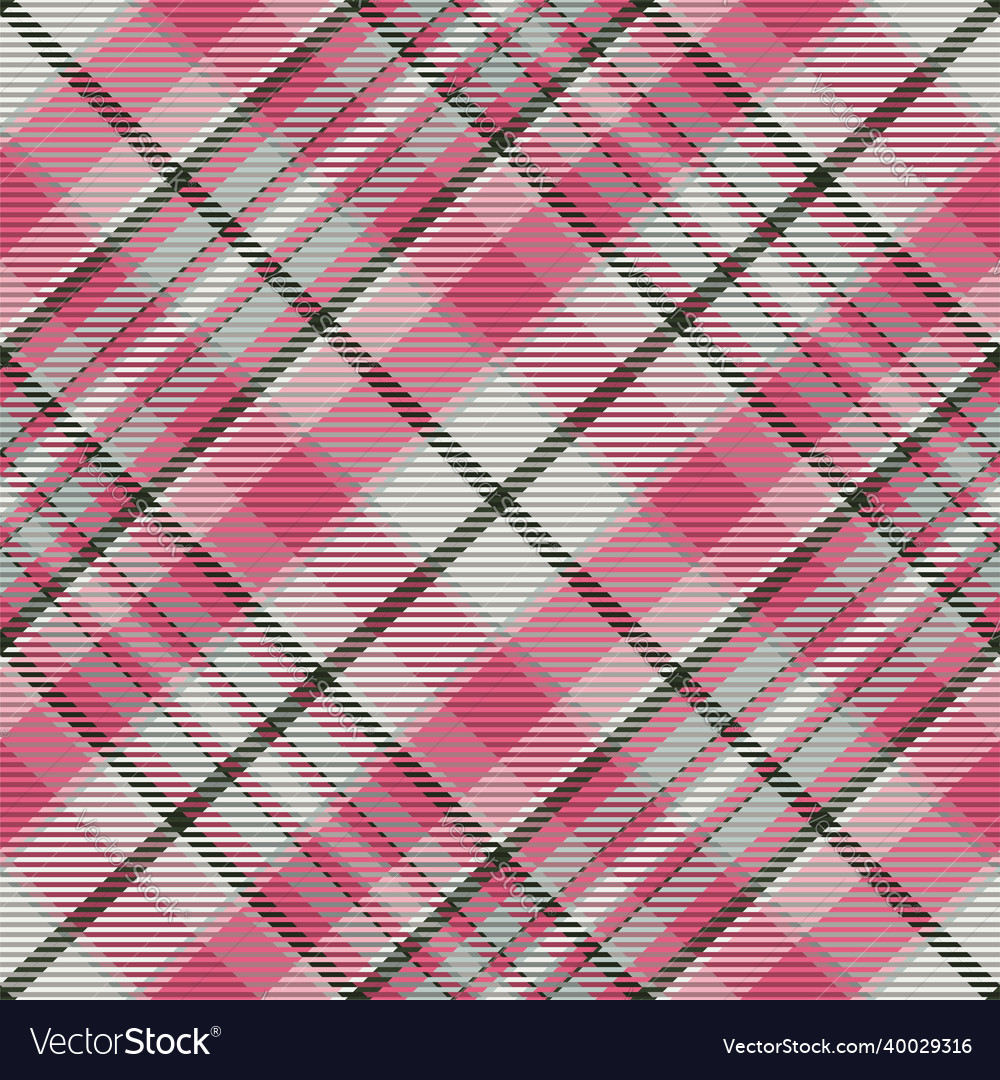 Plaid pattern seamless check fabric texture Vector Image