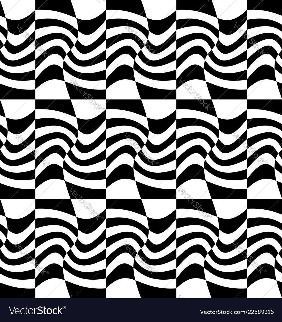 Repeatable distorted pattern with rectangles