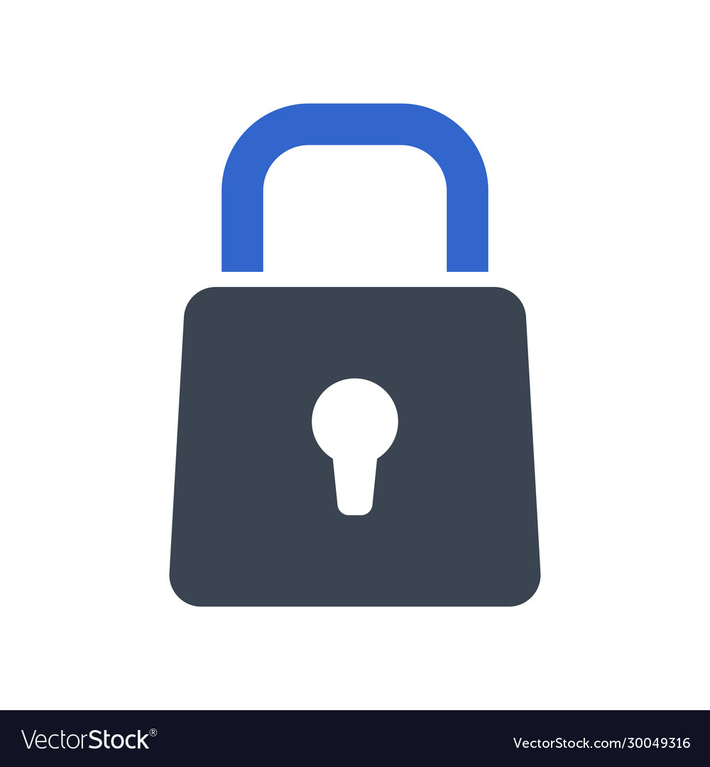 Security lock icon Royalty Free Vector Image - VectorStock