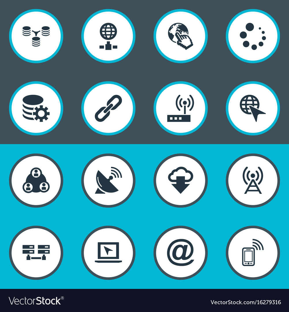Set of simple web icons