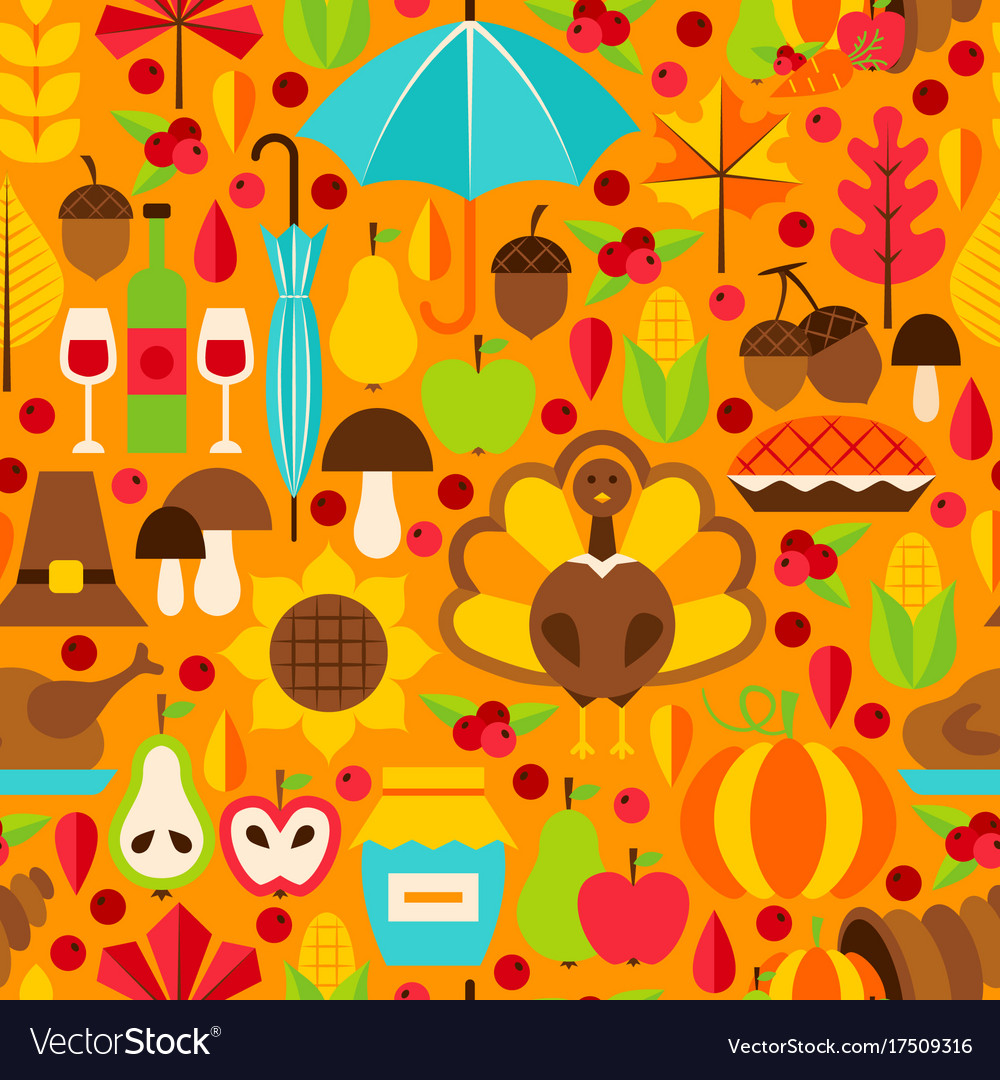 Thanksgiving seamless pattern