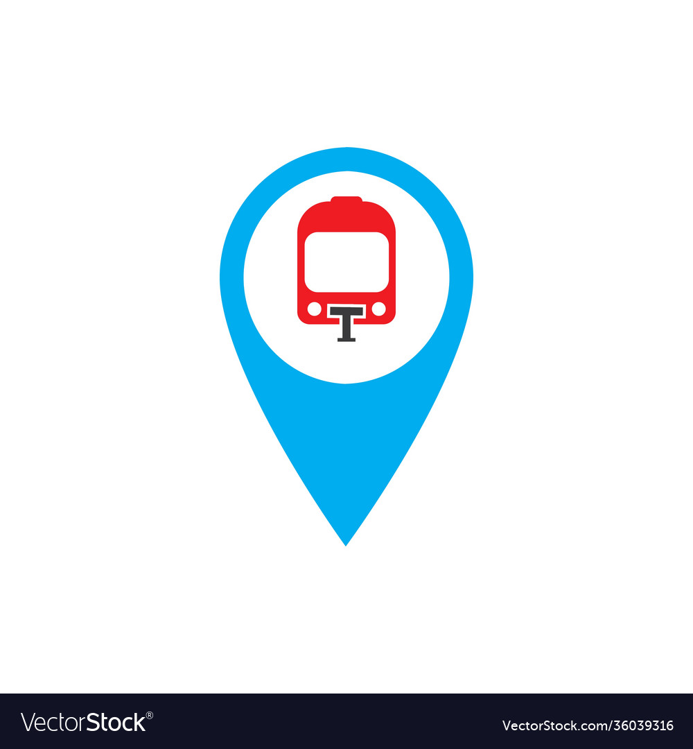 Transport buttons set with map