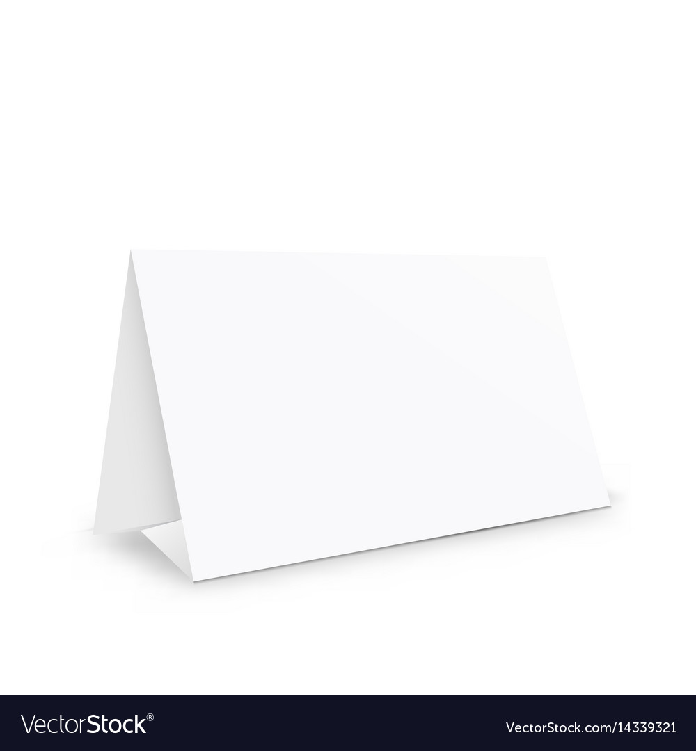 Blank weiße Papierständerhalter