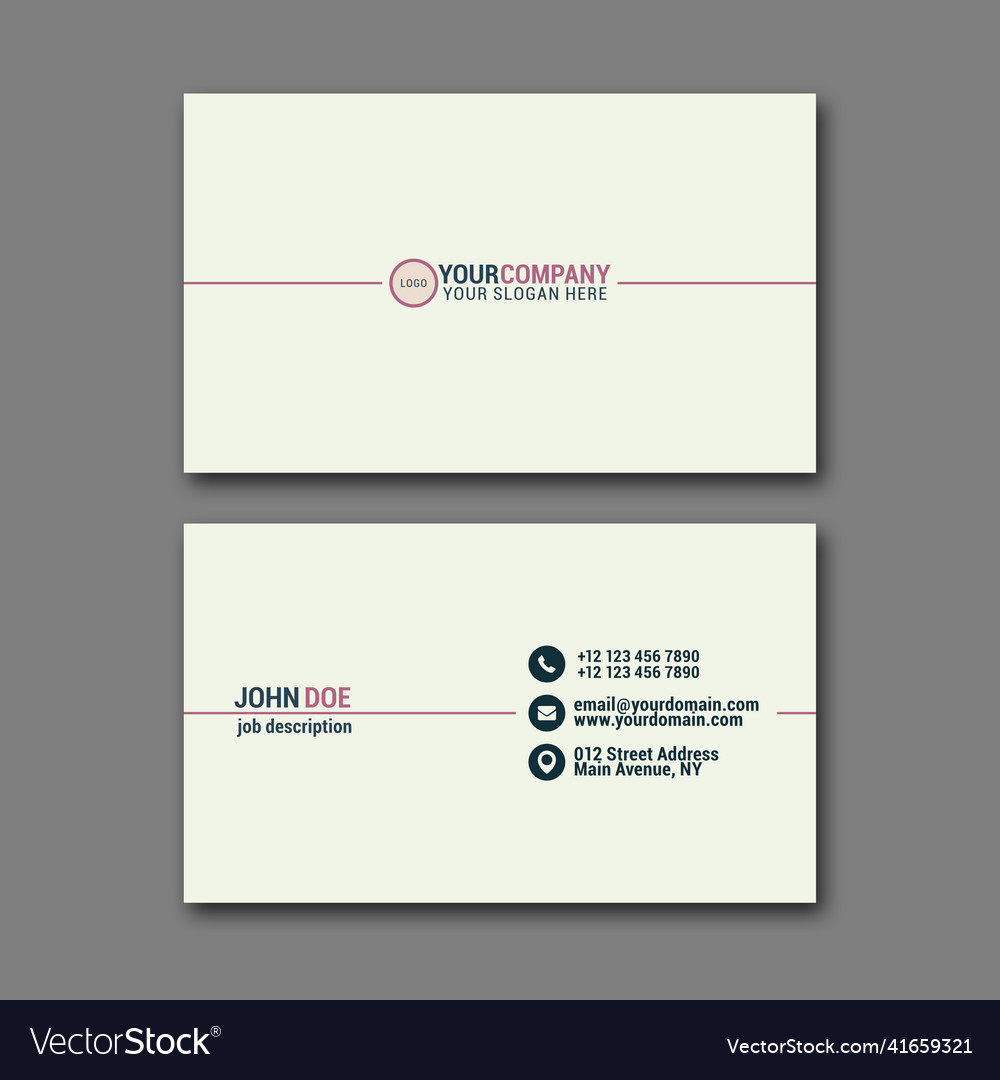 Business card template